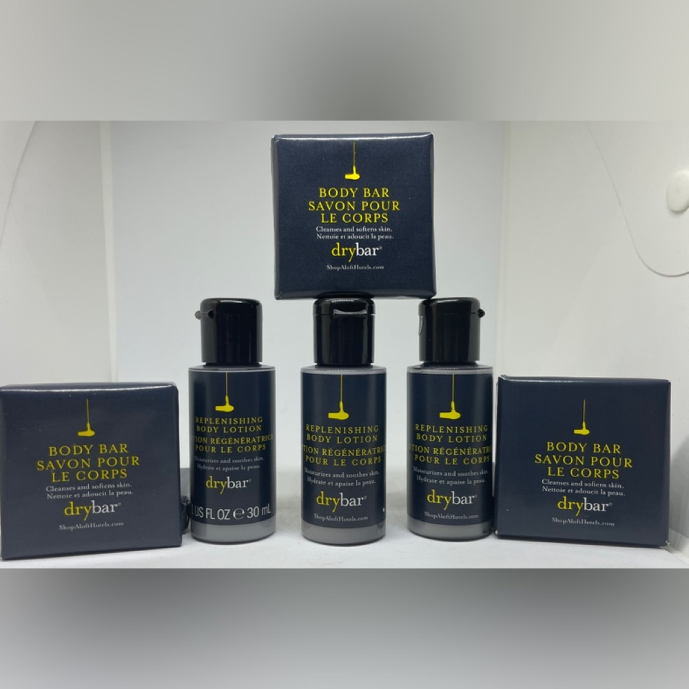 Drybar for aloft hotels bundle of 3 lotion and 3 soap - travel size